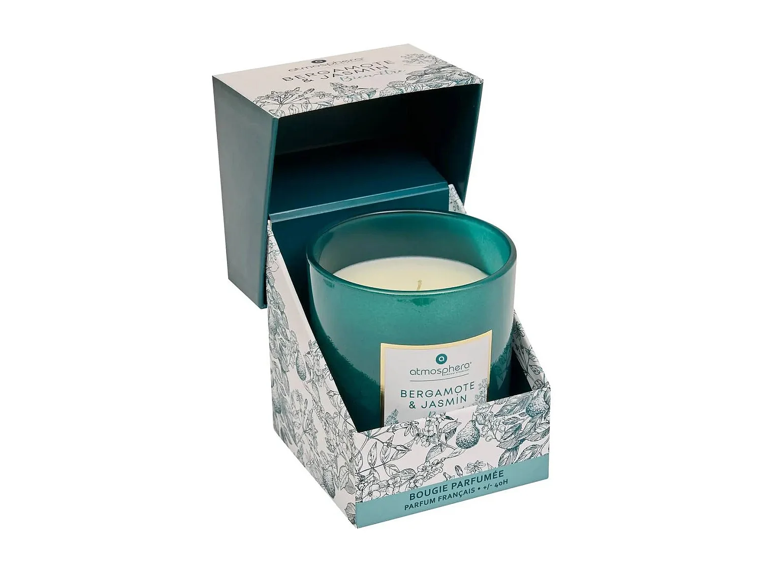 Bougie Parfumée "Mael" 190g Bergamote & Jasmin