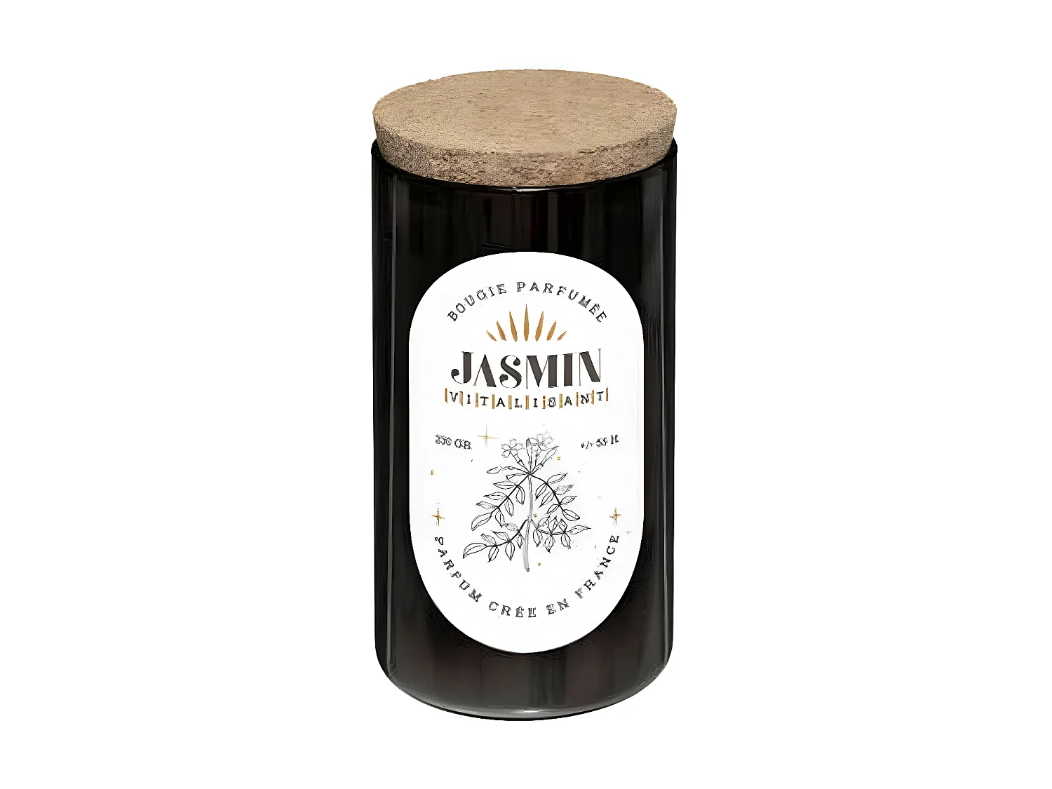 Bougie Parfumée en Verre "Snow" 230g Jasmin