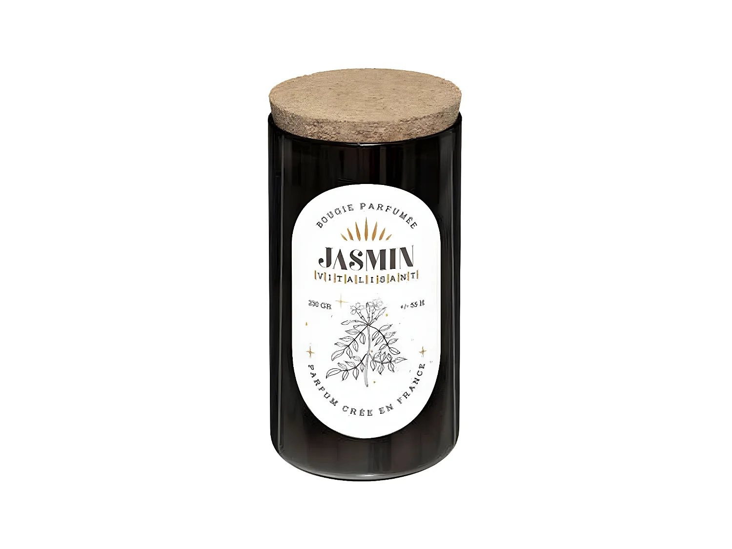 Bougie Parfumée en Verre "Snow" 230g Jasmin