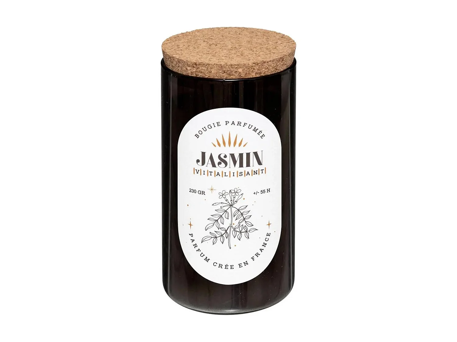 Bougie Parfumée en Verre "Snow" 230g Jasmin