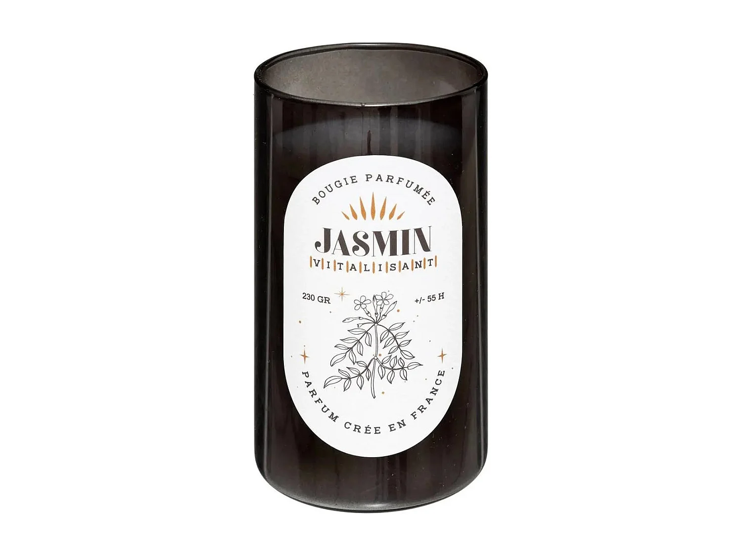 Bougie Parfumée en Verre "Snow" 230g Jasmin