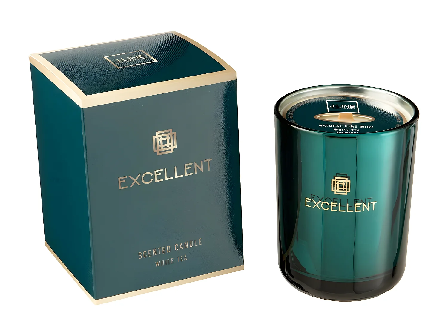 Bougie Parfumée "Excellent" 12cm White Tea Pétrole