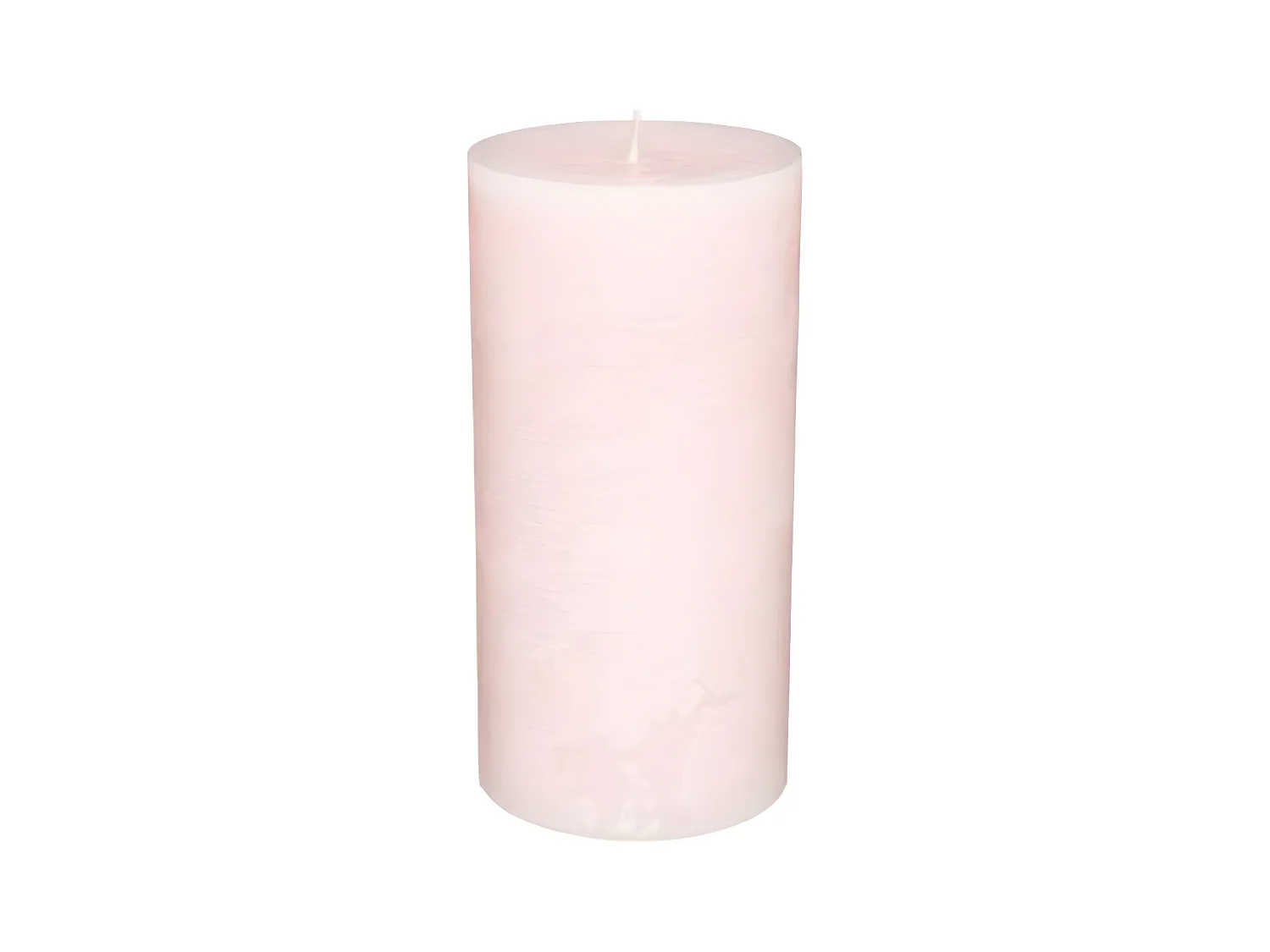 Bougie Cylindrique "Rustic" 14cm Rose Clair