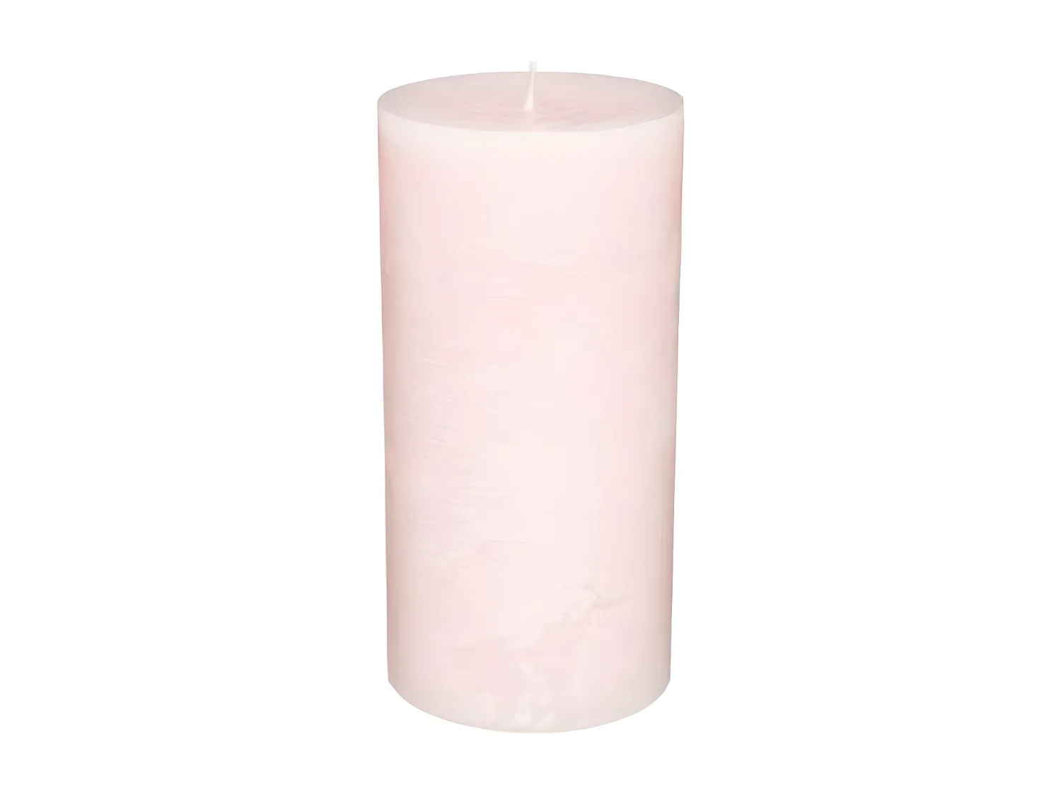 Bougie Cylindrique "Rustic" 14cm Rose Clair
