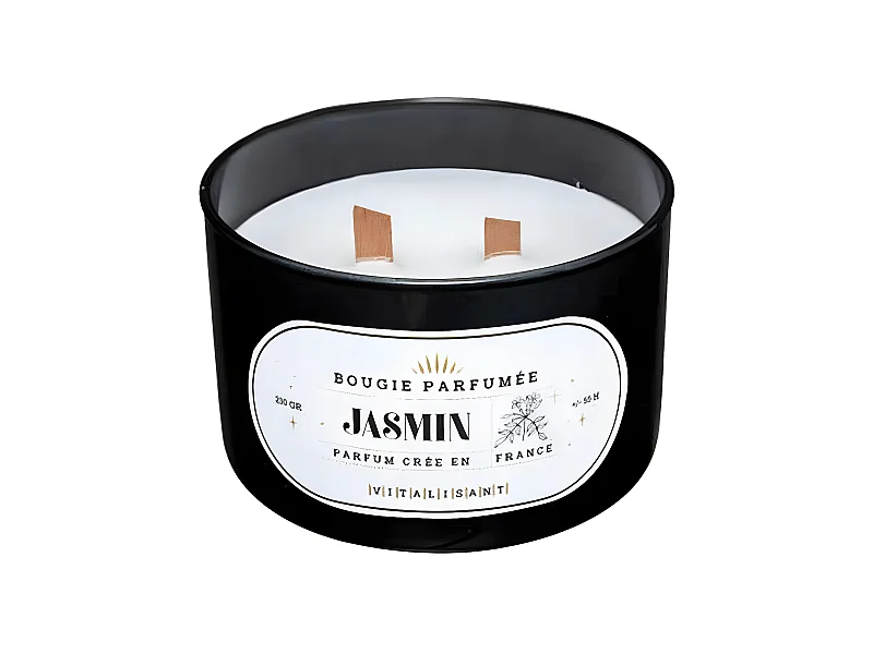 Bougie Parfumée en Verre "Snow" 470g Jasmin