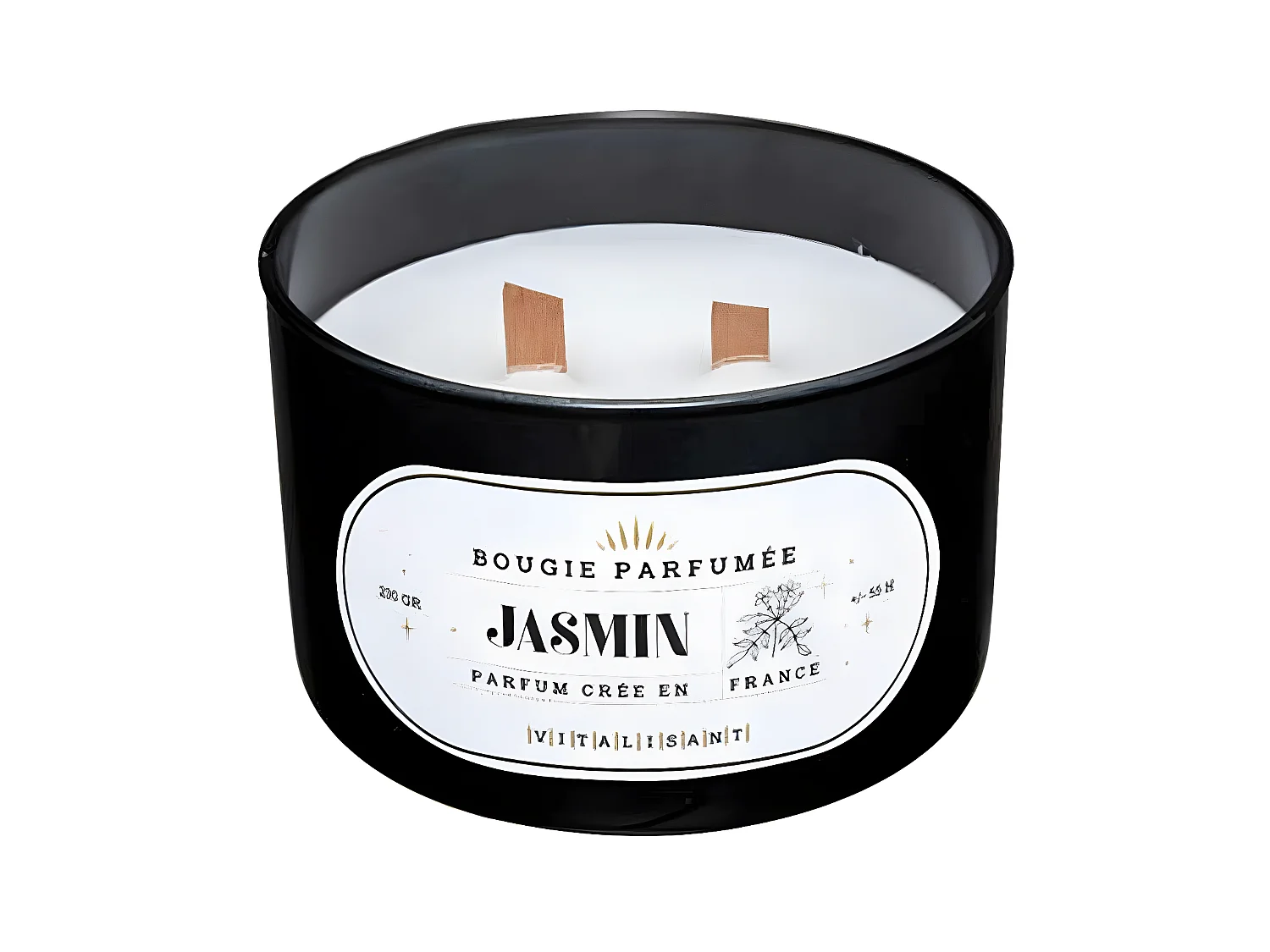 Bougie Parfumée en Verre "Snow" 470g Jasmin