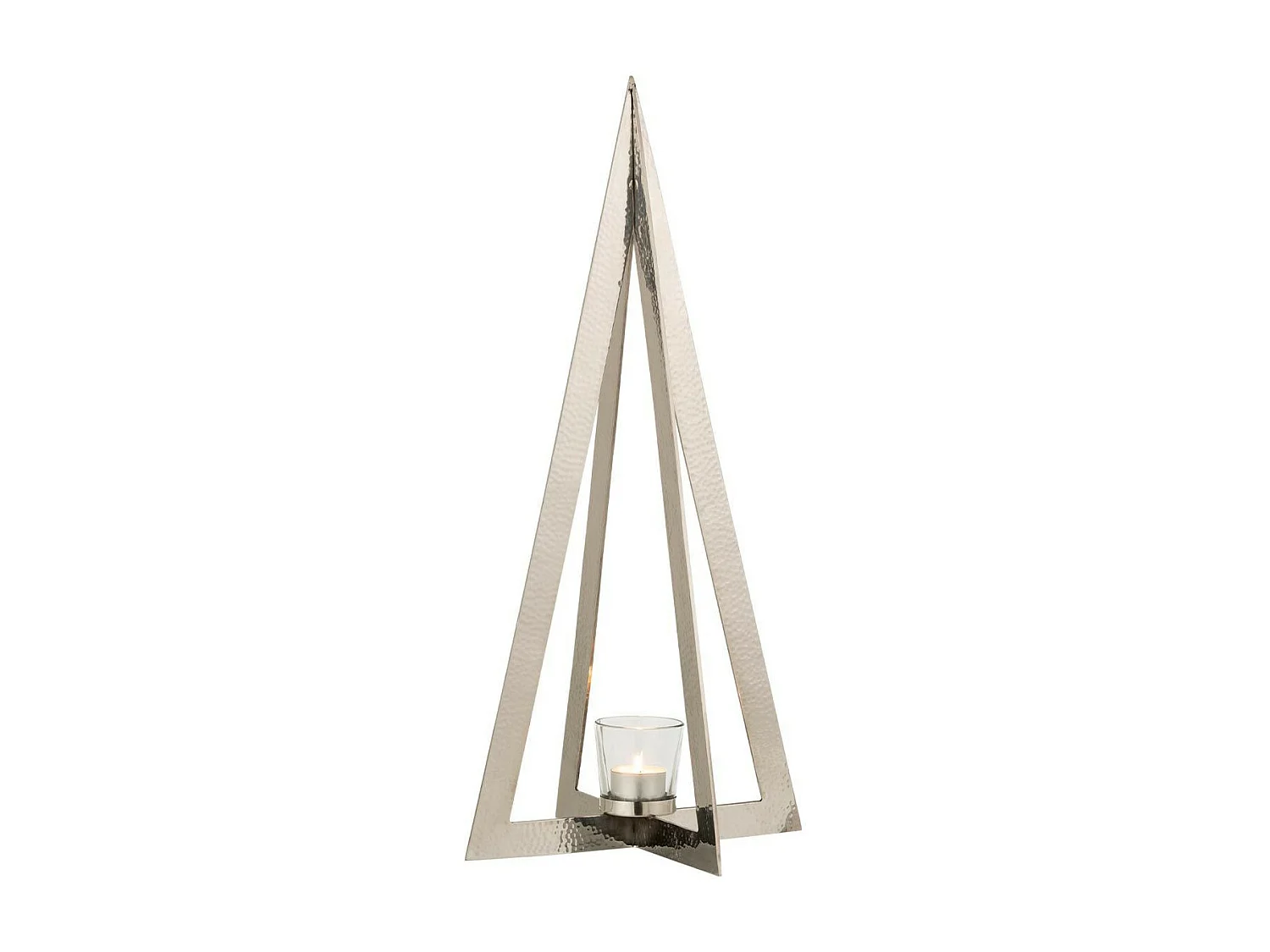 Photophore en Métal Design "Arbre" 58cm Argent