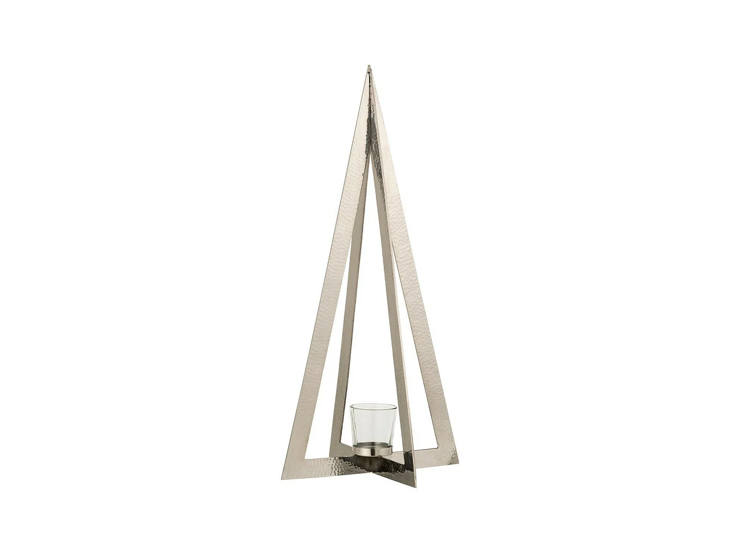 Photophore en Métal Design "Arbre" 58cm Argent
