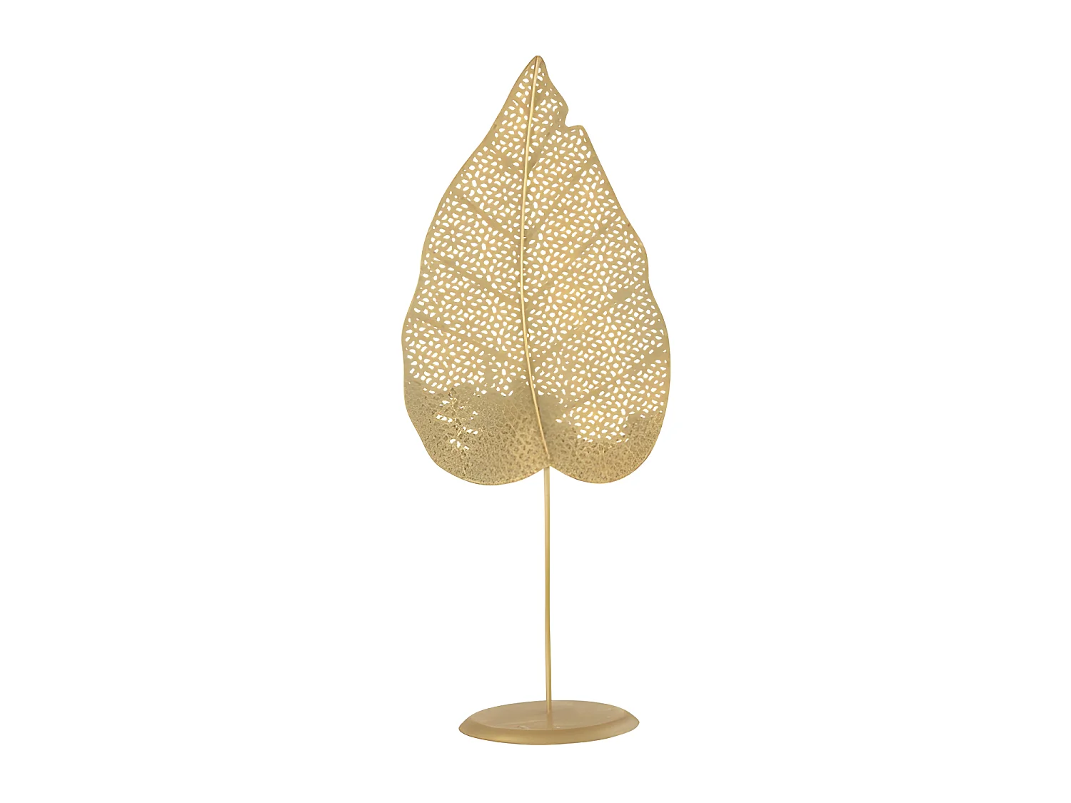 Portavelas de metal dorado de 18.5x13x49.5 cm