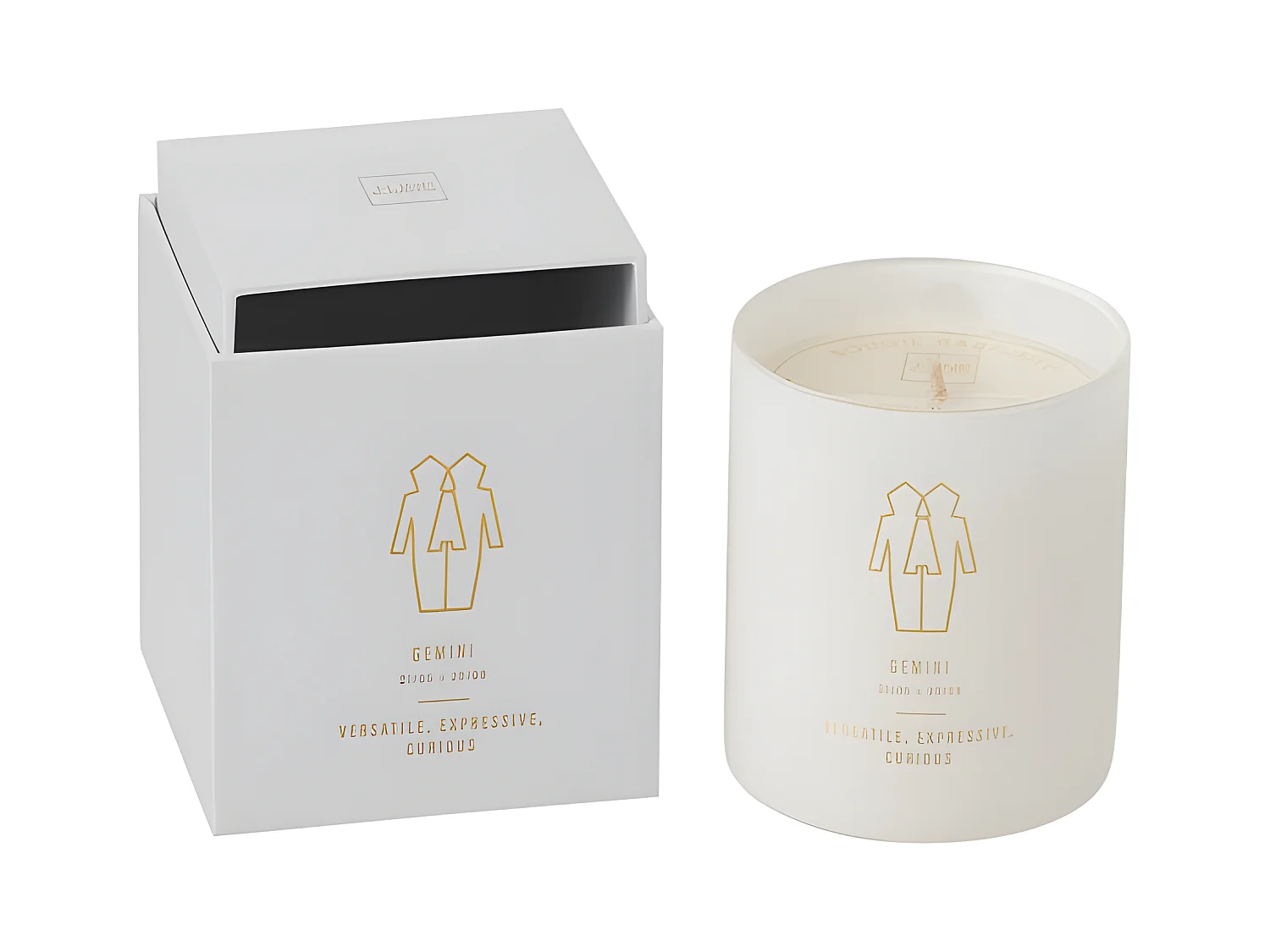 Bougie Parfumée "Gémeaux" 10cm Sapphire Amber Tea