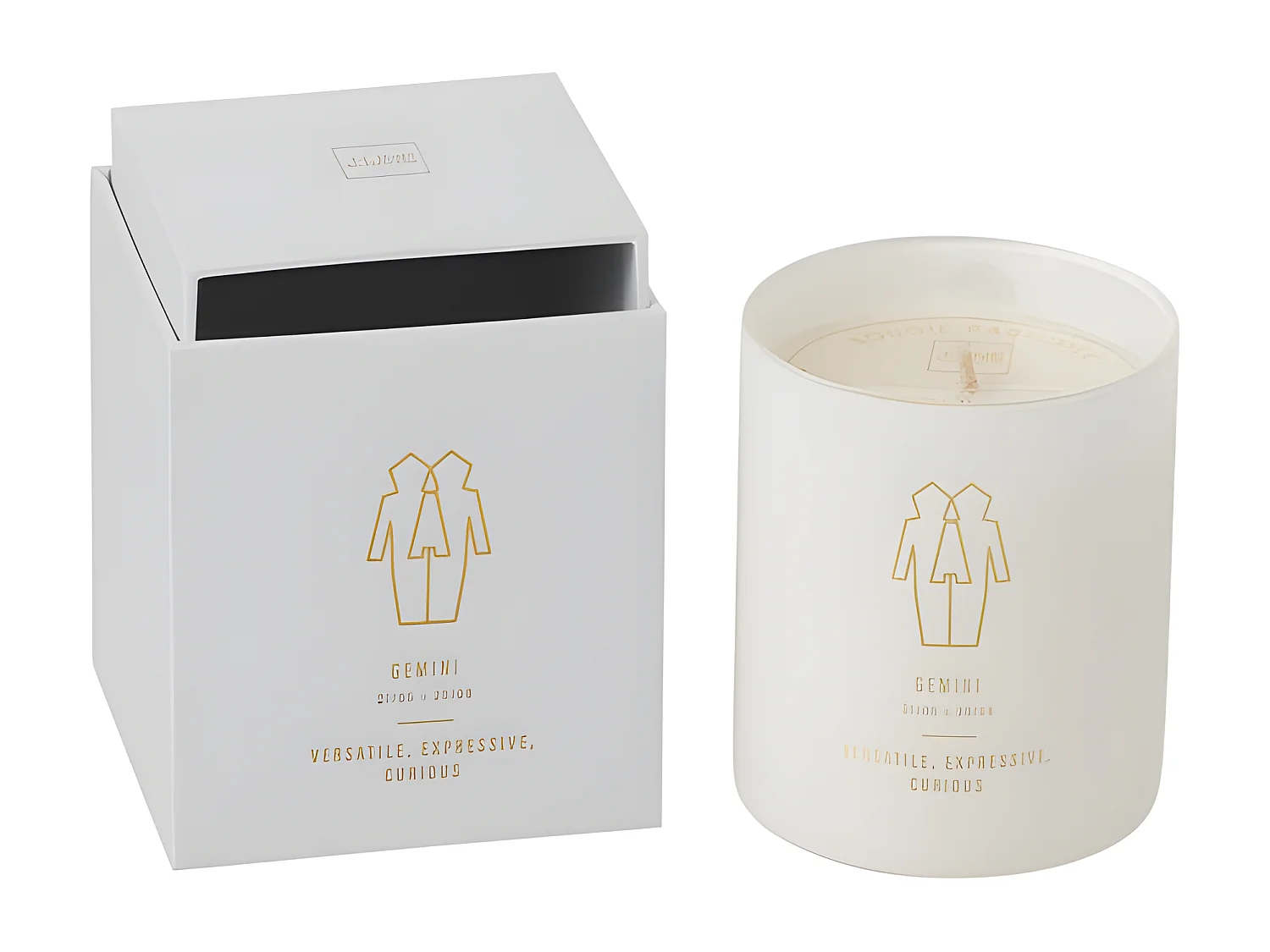 Bougie Parfumée "Gémeaux" 10cm Sapphire Amber Tea