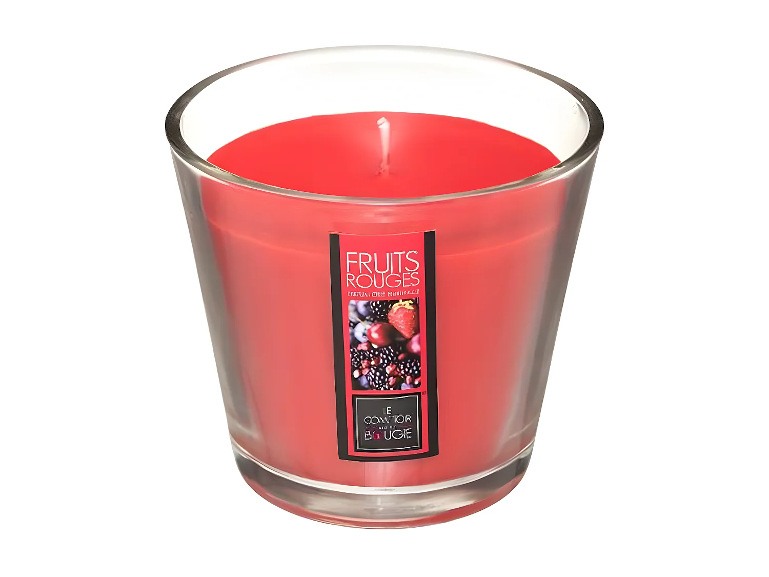 Bougie Parfumée en Verre "Nina" 190g Fruits Rouges