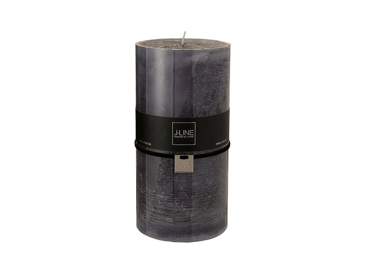 Bougie Cylindrique Déco "Junina" 20cm Gris Granite