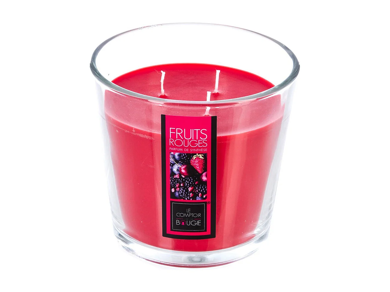 Bougie Parfumée "Nina" 500g Fruits Rouges