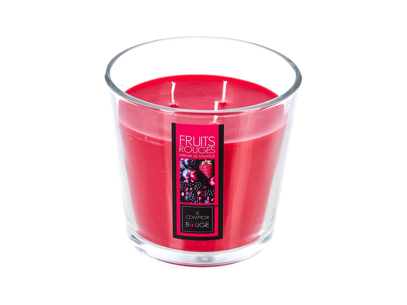 Bougie Parfumée "Nina" 500g Fruits Rouges