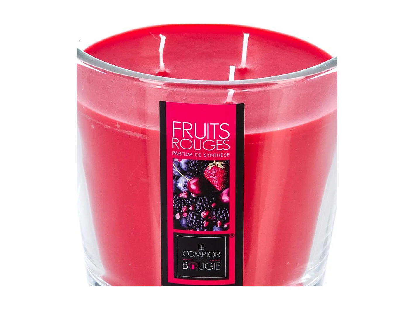Bougie Parfumée "Nina" 500g Fruits Rouges