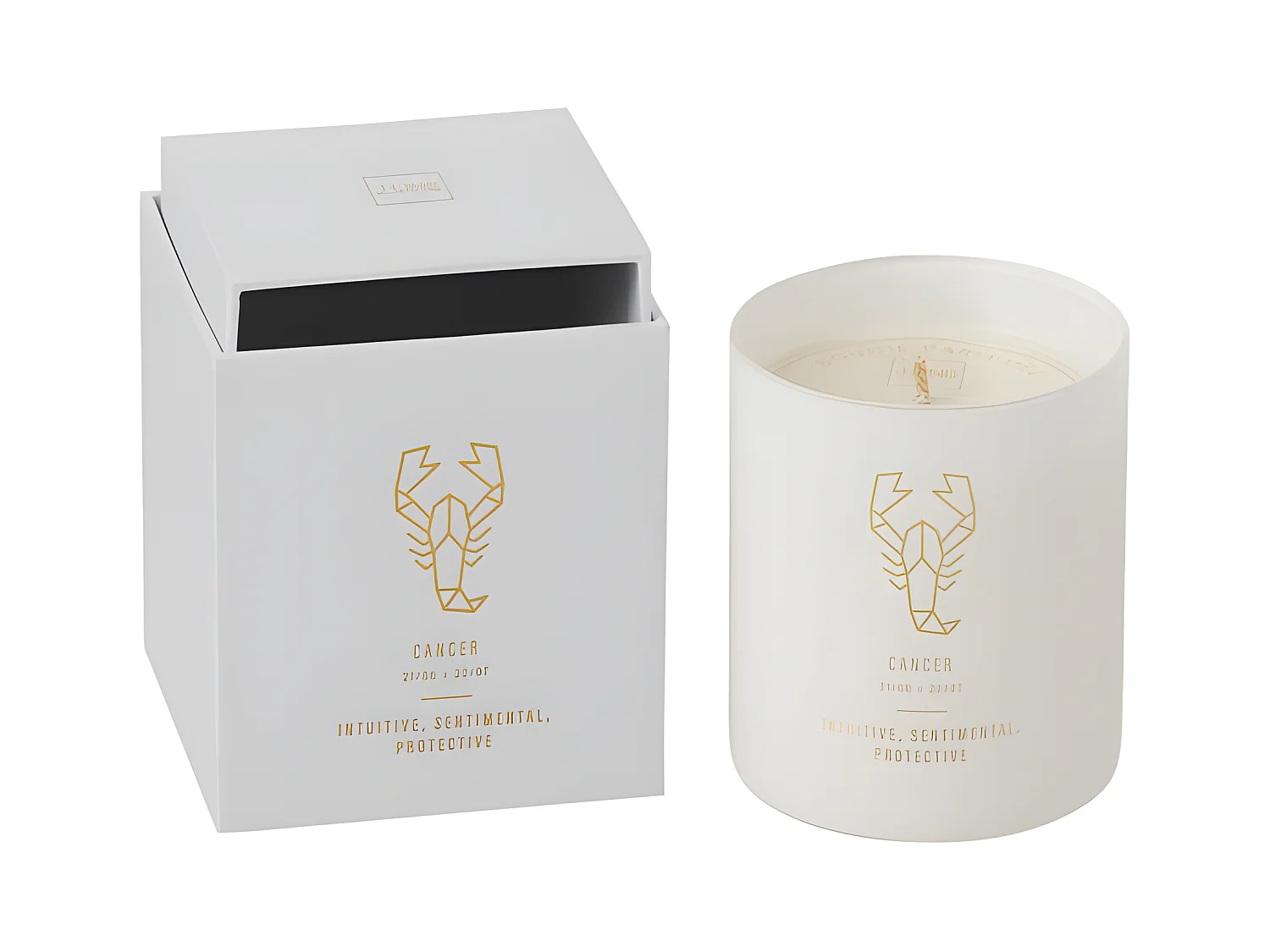 Bougie Parfumée "Cancer" 10cm Sapphire Amber Tea