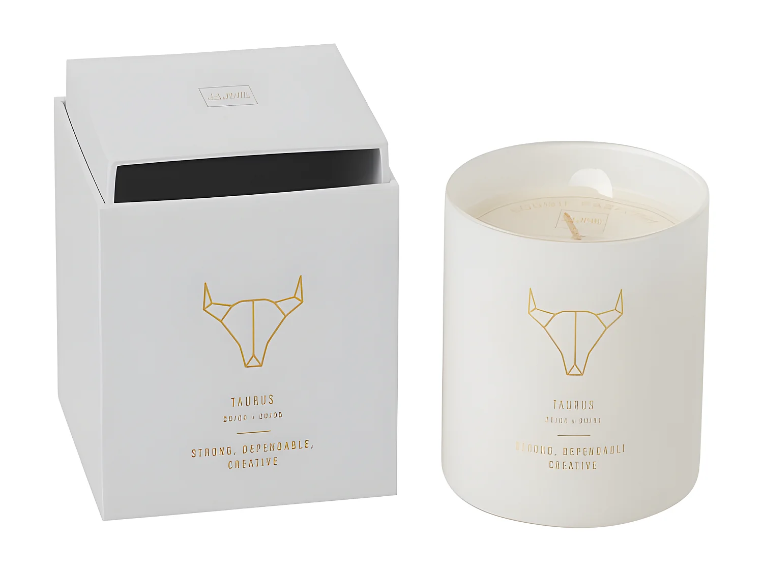 Bougie Parfumée "Taureau" 10cm Sapphire Amber Tea