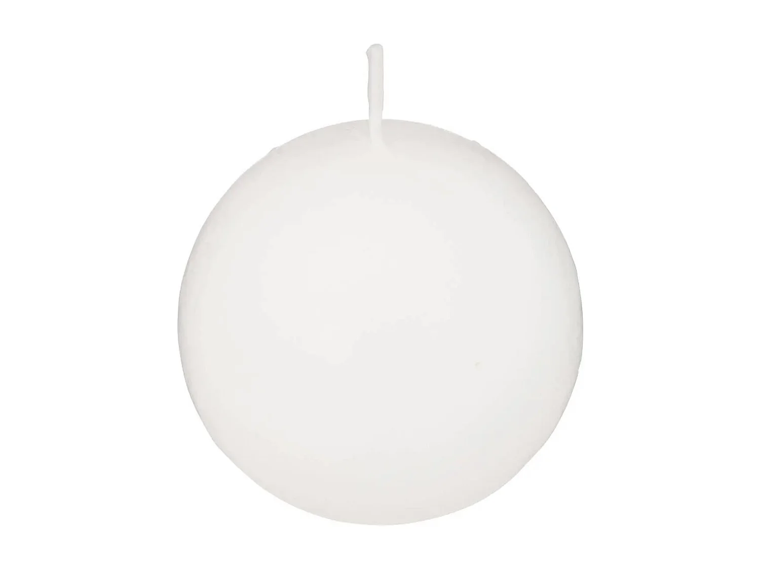 Lot de 3 Bougies Boules "Many" 6cm Blanc