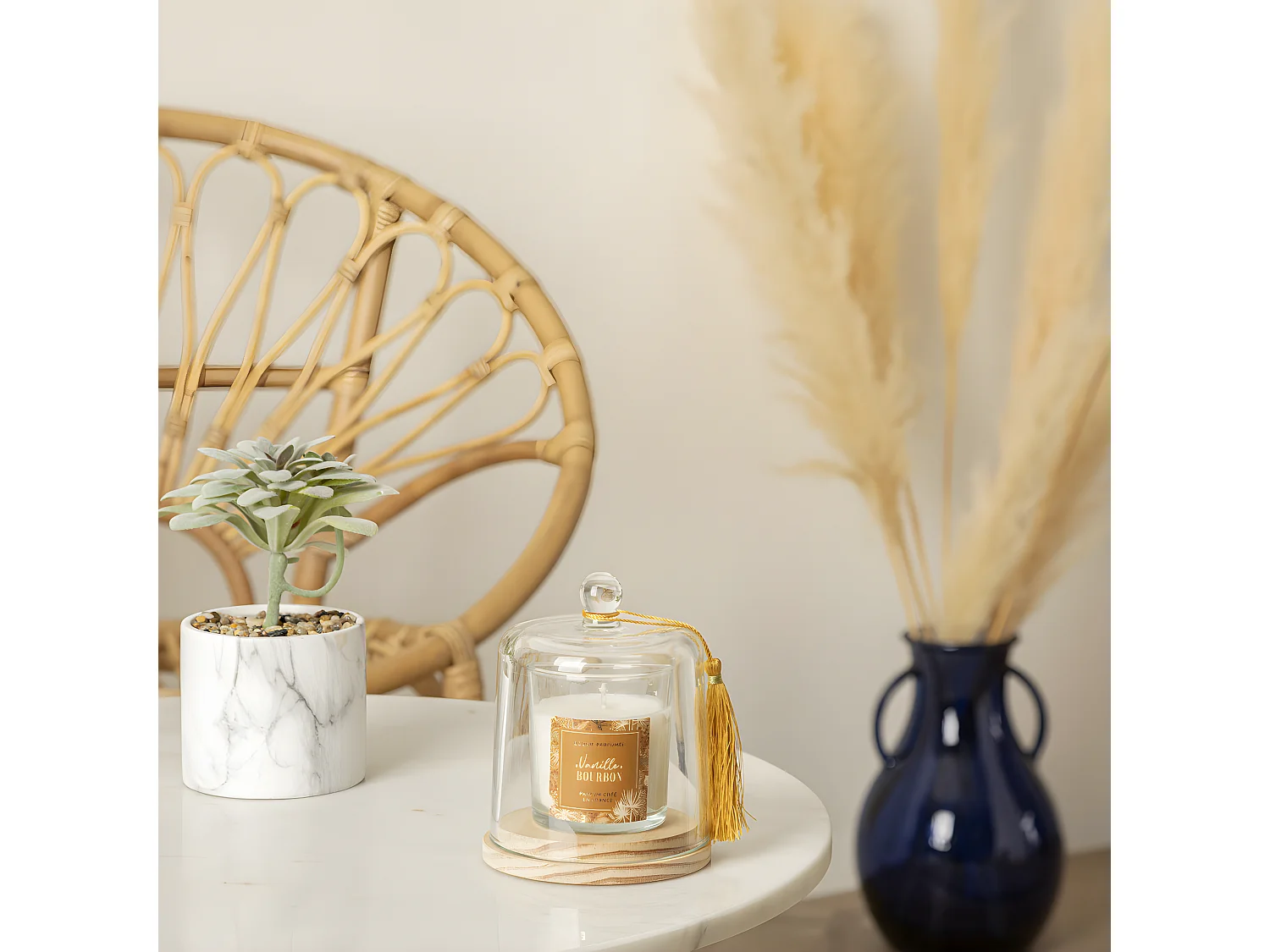 Bougie Parfumée Cloche "Loli" 130g Vanille Bourbon