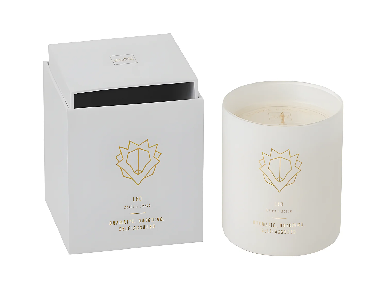 Bougie Parfumée "Lion" 10cm Sapphire Amber Tea