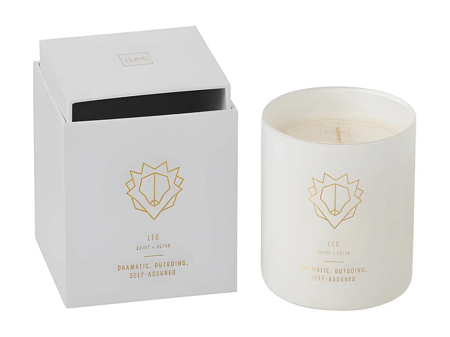 Bougie Parfumée "Lion" 10cm Sapphire Amber Tea