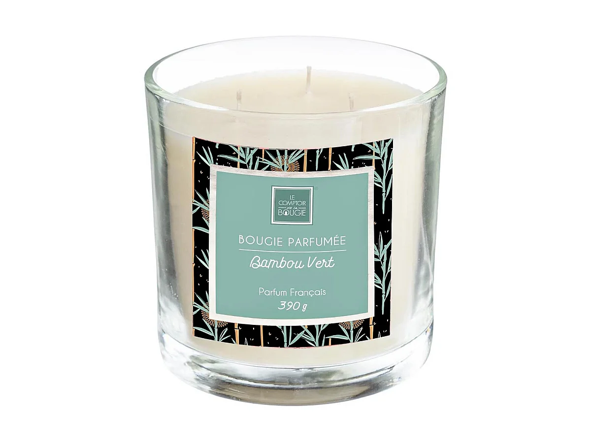 Bougie Parfumée "Loys" 390g Bambou Vert