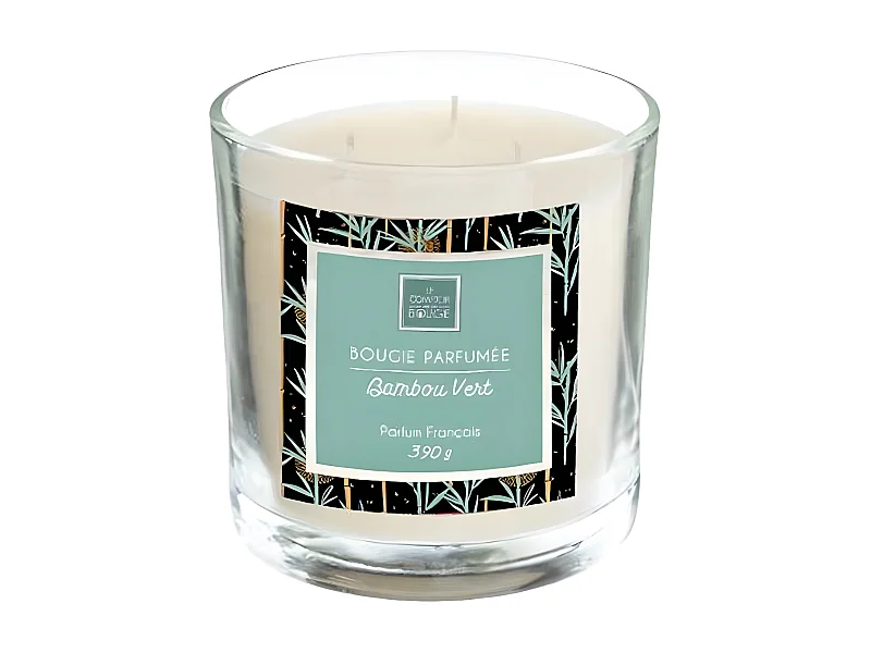 Bougie Parfumée "Loys" 390g Bambou Vert