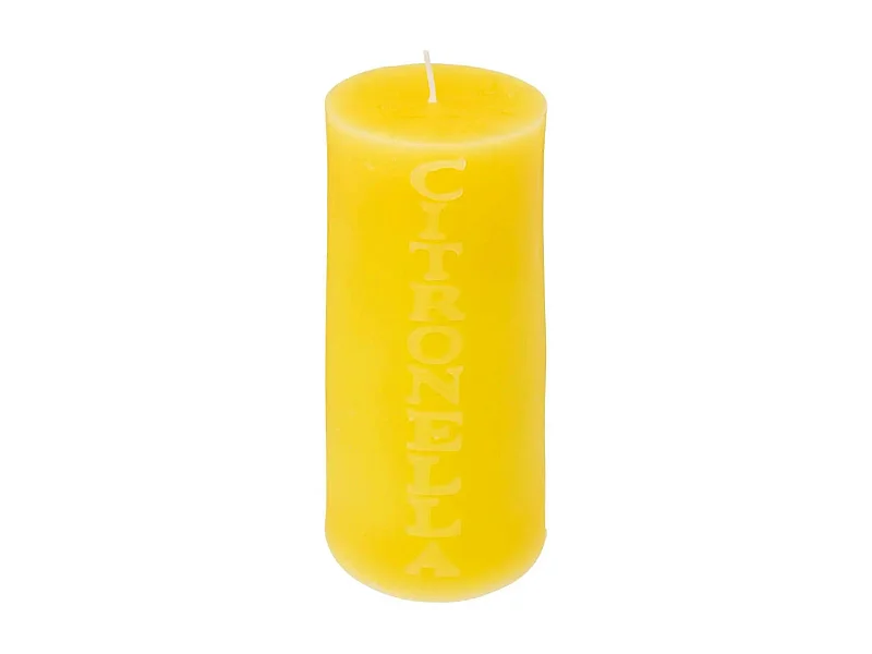 Bougie Parfumée Ronde "Citronnelle" 15cm Jaune