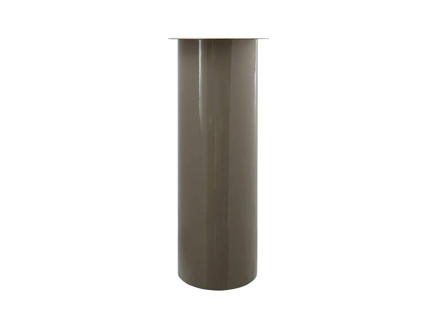 Bougeoir de Sol "Colby" 60cm Taupe & Or