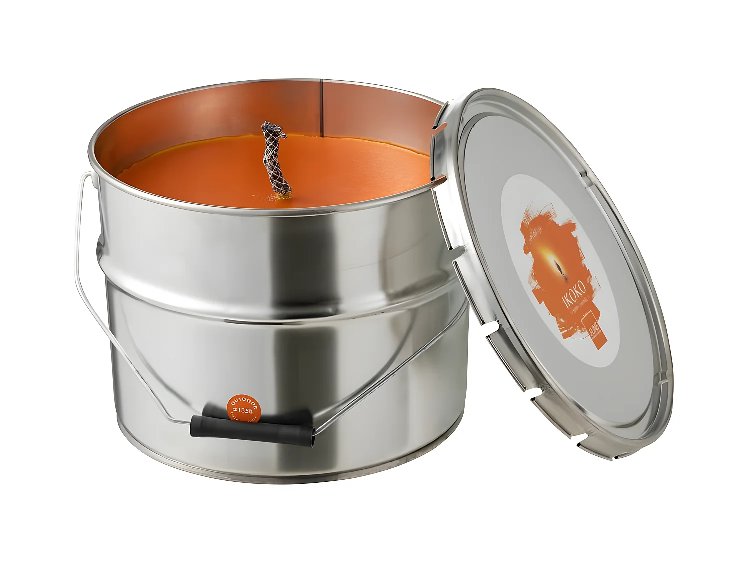 Bougie Parfumée "Ikoko Citronnelle" 28cm Orange