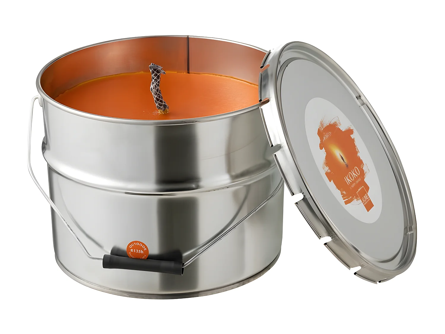 Bougie Parfumée "Ikoko Citronnelle" 28cm Orange