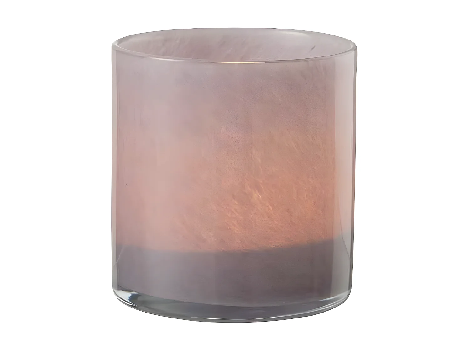 Photophore Design en Verre "Jade" 12cm Mauve