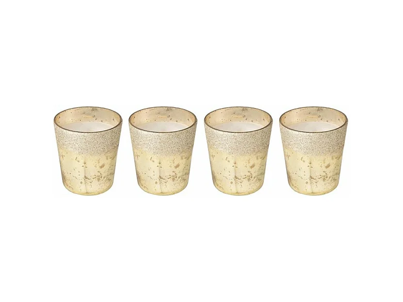 Lot de 4 Bougies Parfumées "Deluxe" 7cm Oud Amber