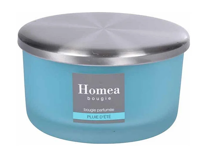 Bougie Parfumée Verrine "Tropical Fresh" 13cm Pluie d'Été