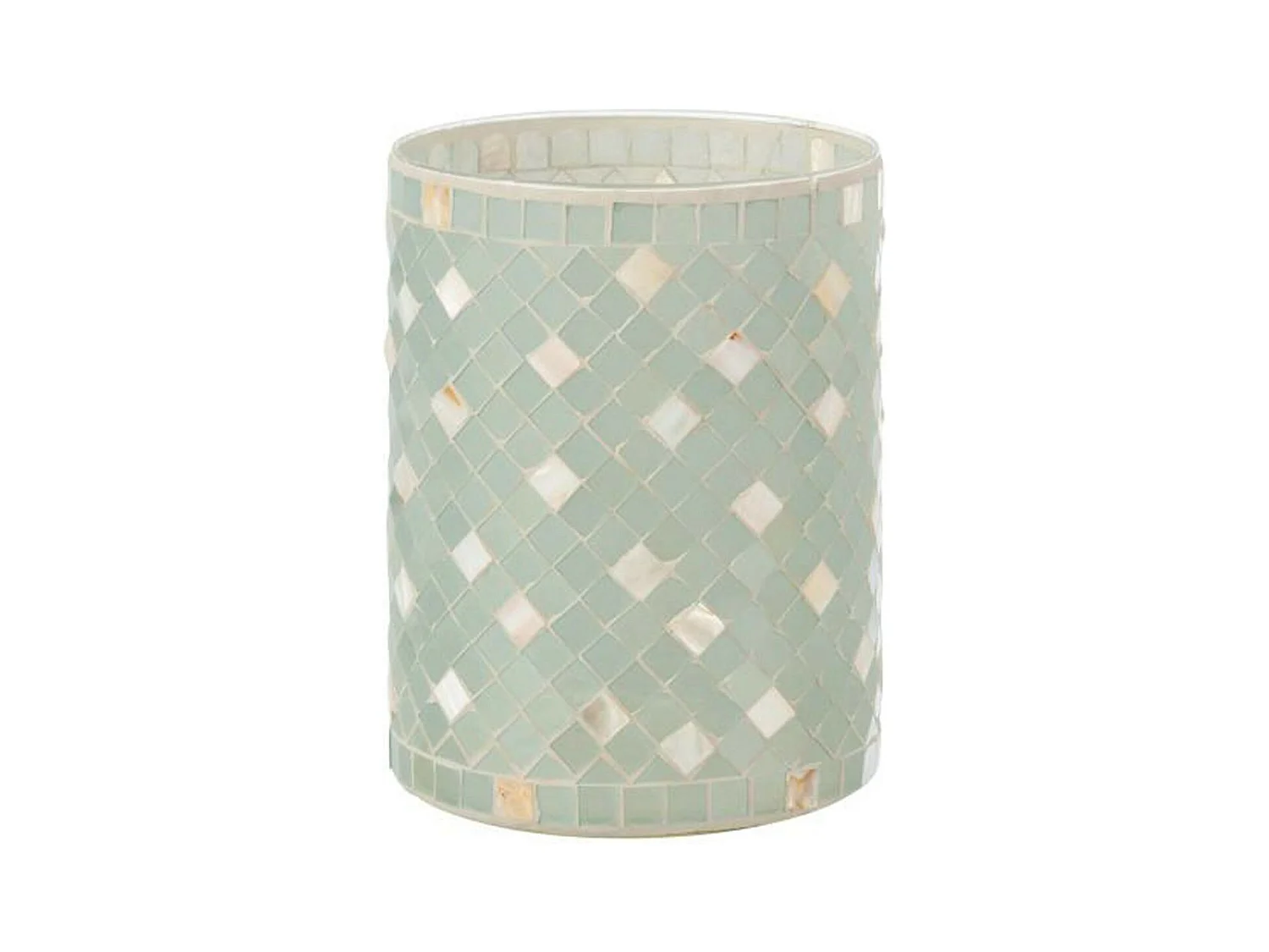 Photophore en Verre Design "Miosai" 20cm Gris
