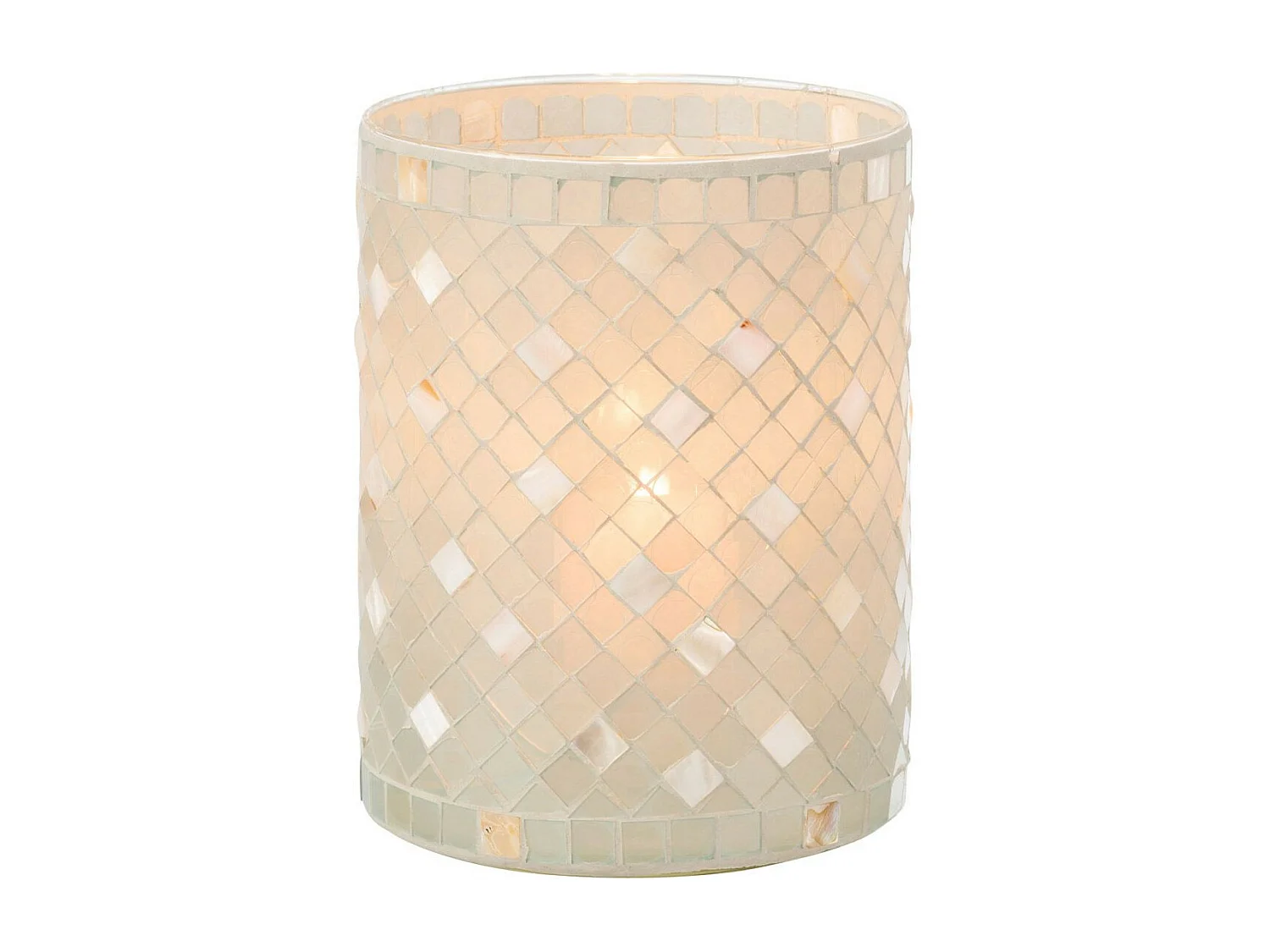 Photophore en Verre Design "Miosai" 20cm Gris