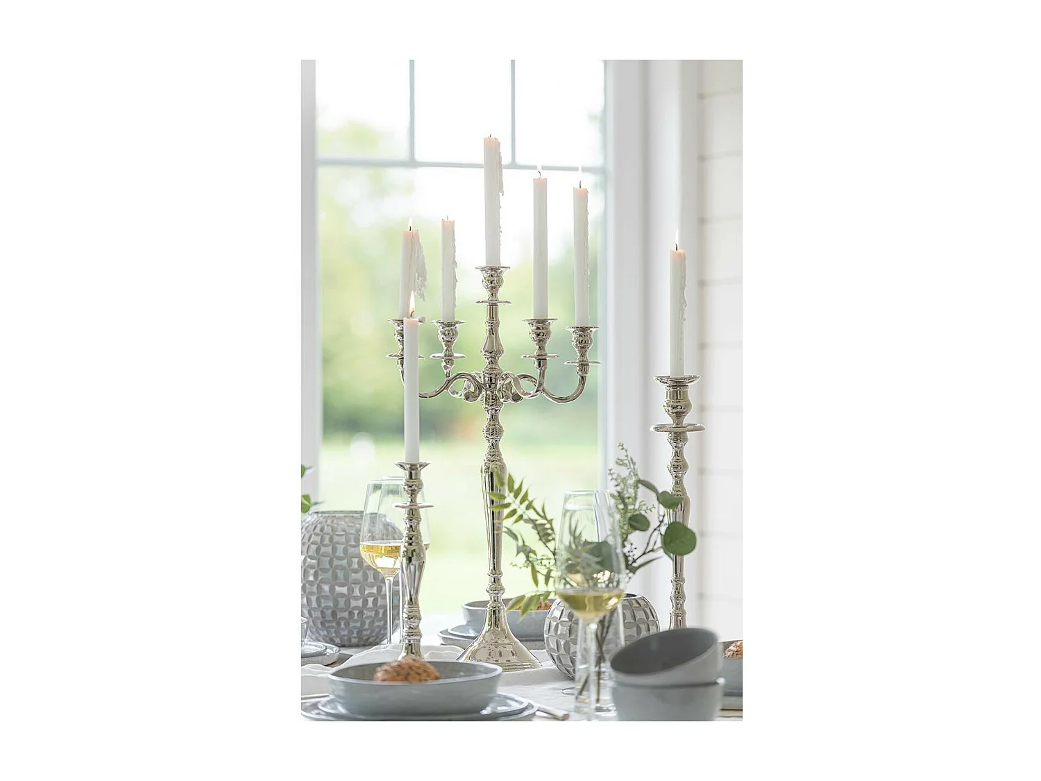 Chandelier Design "Classic" 34cm Argent