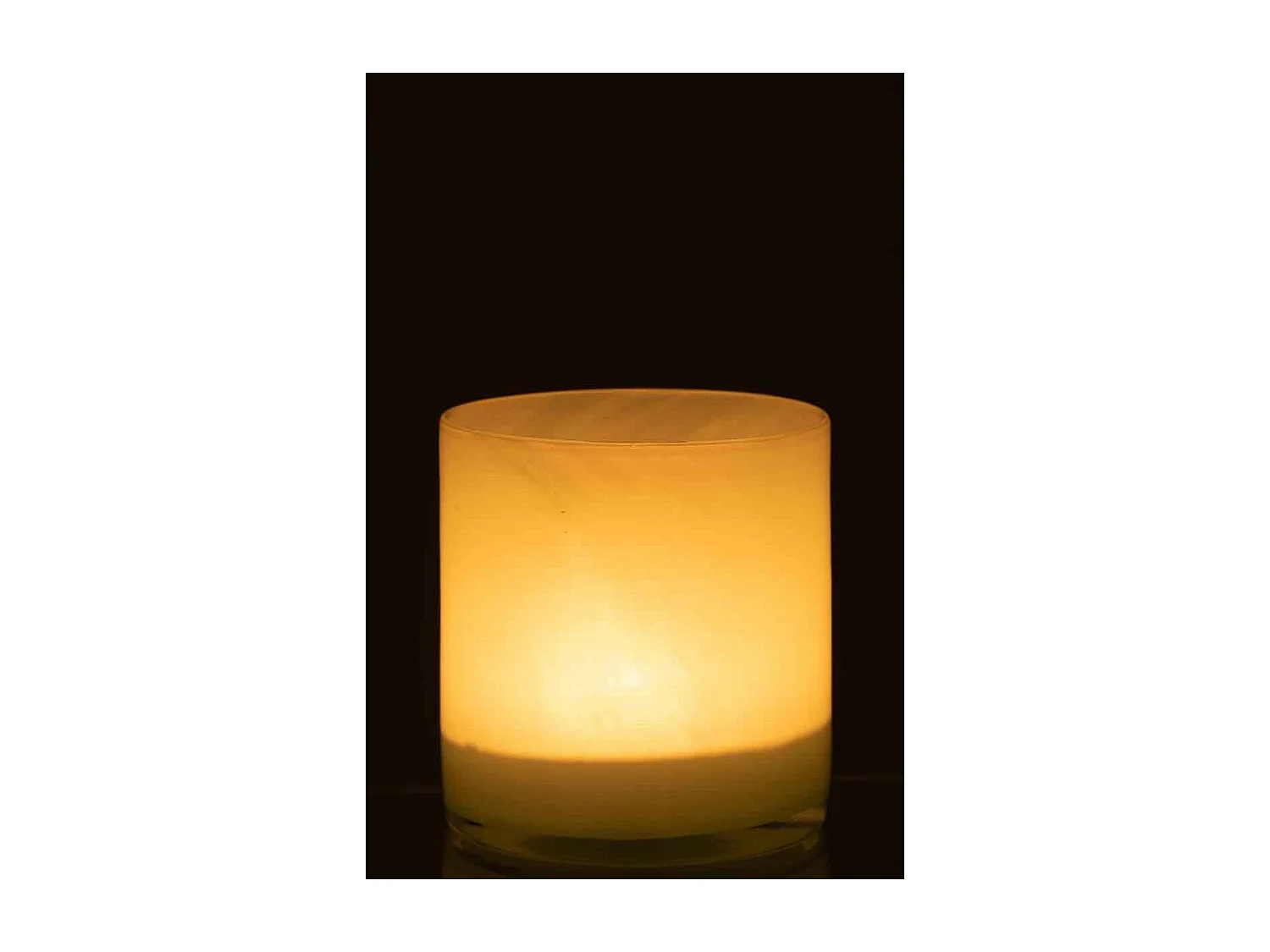 Vaso per candele in vetro verde menta 12x12x12 cm