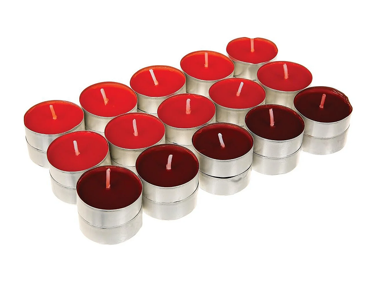 Lot de 30 Bougies Parfumées "Nina" 3,7cm Fruits Rouge