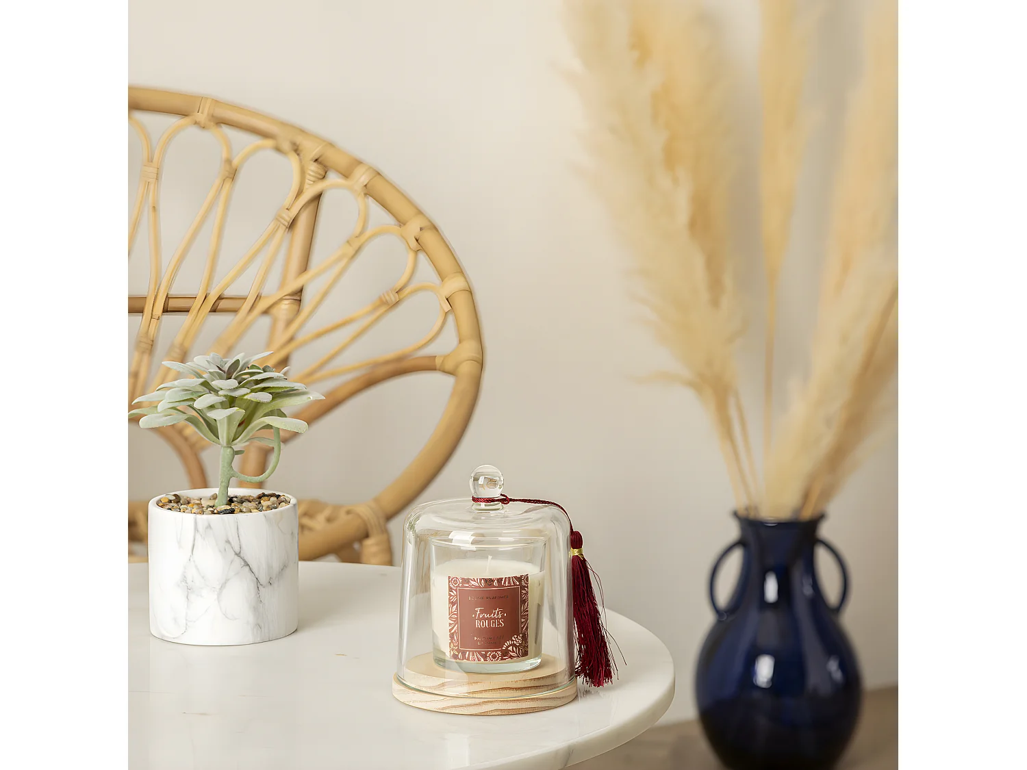 Bougie Parfumée Cloche "Loli" 130g Fruits Rouges