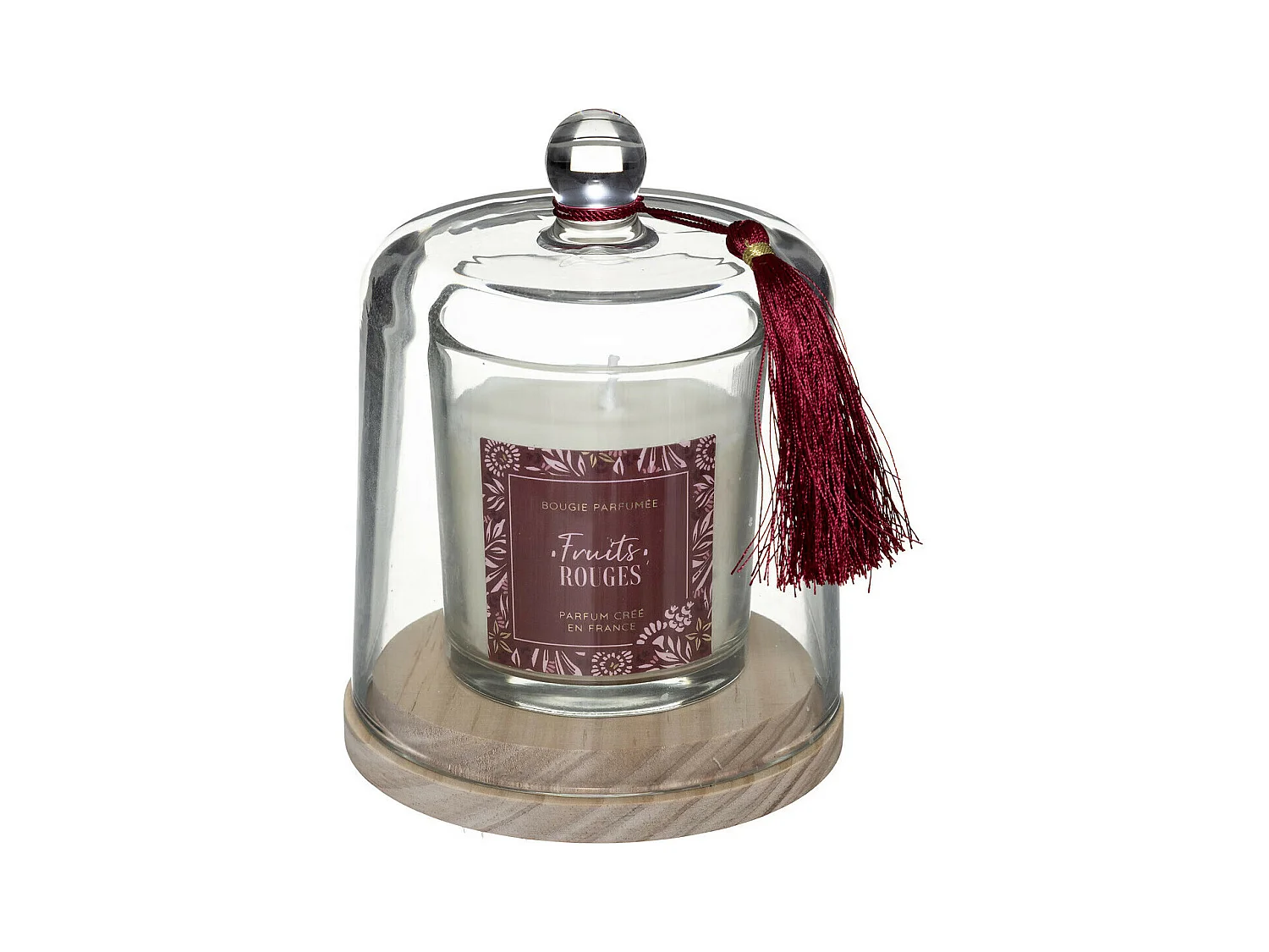 Bougie Parfumée Cloche "Loli" 130g Fruits Rouges