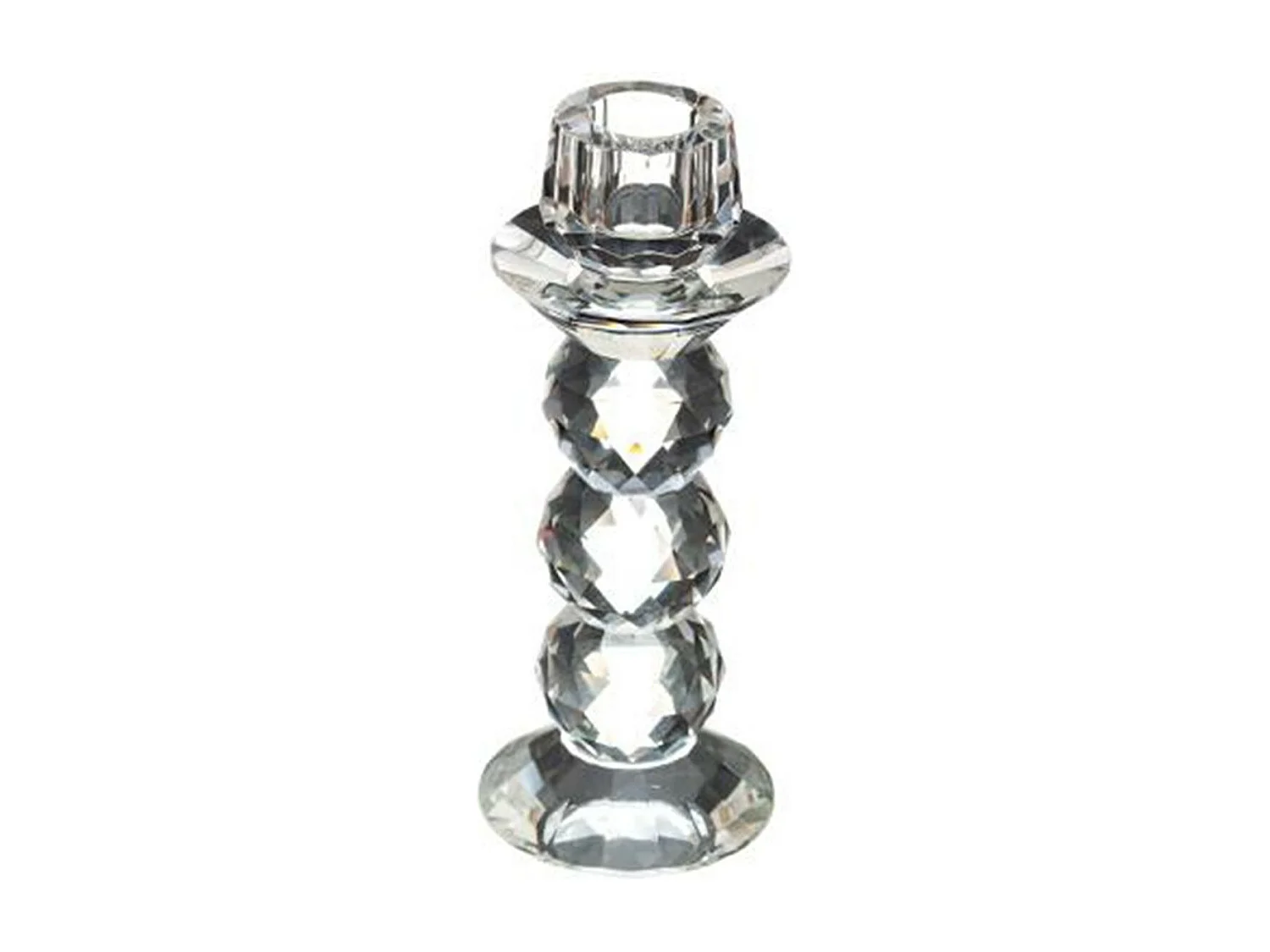 Chandelier Design en Verre "Boule" 16cm Transparent