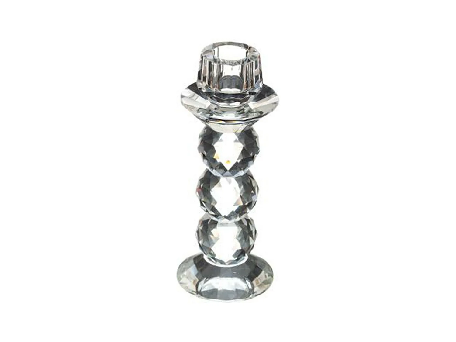 Chandelier Design en Verre "Boule" 16cm Transparent