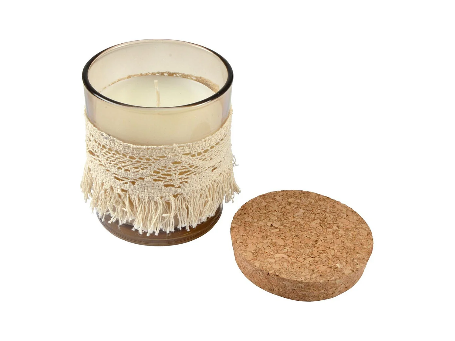 Bougie Parfumée "Macramé" 8cm Romance Florale