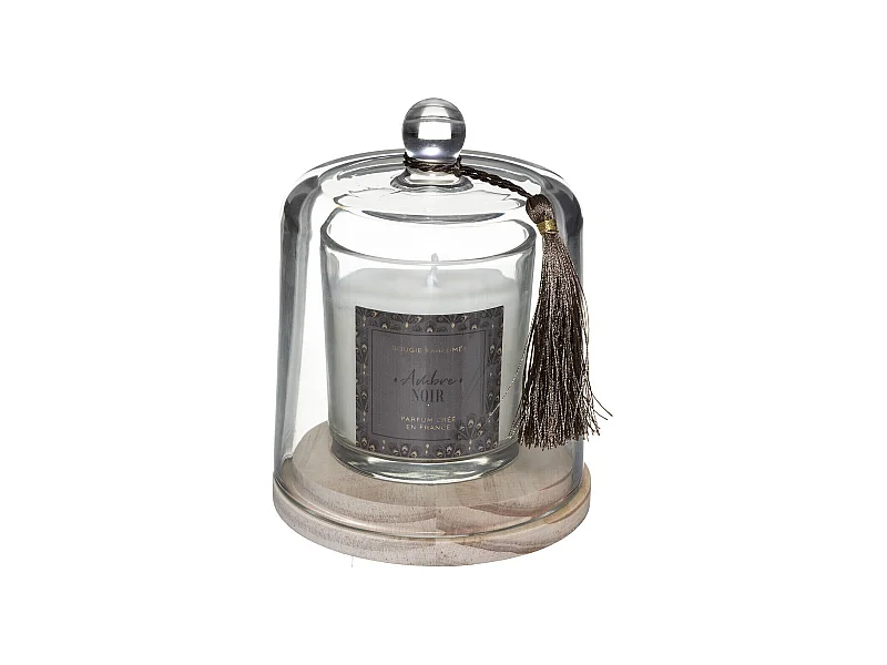 Bougie Parfumée Cloche "Loli" 130g Ambre Noir