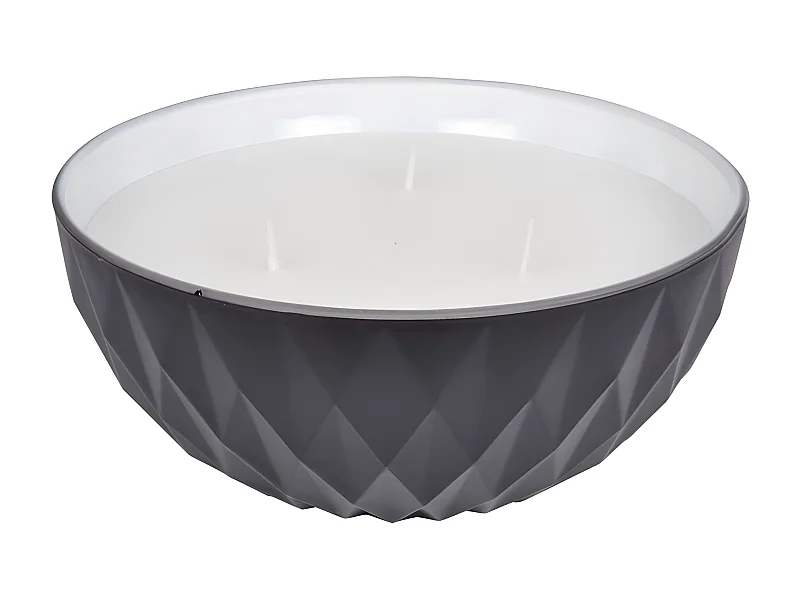 Bougie Parfumée en Verre "Élégant" 12cm Blanc