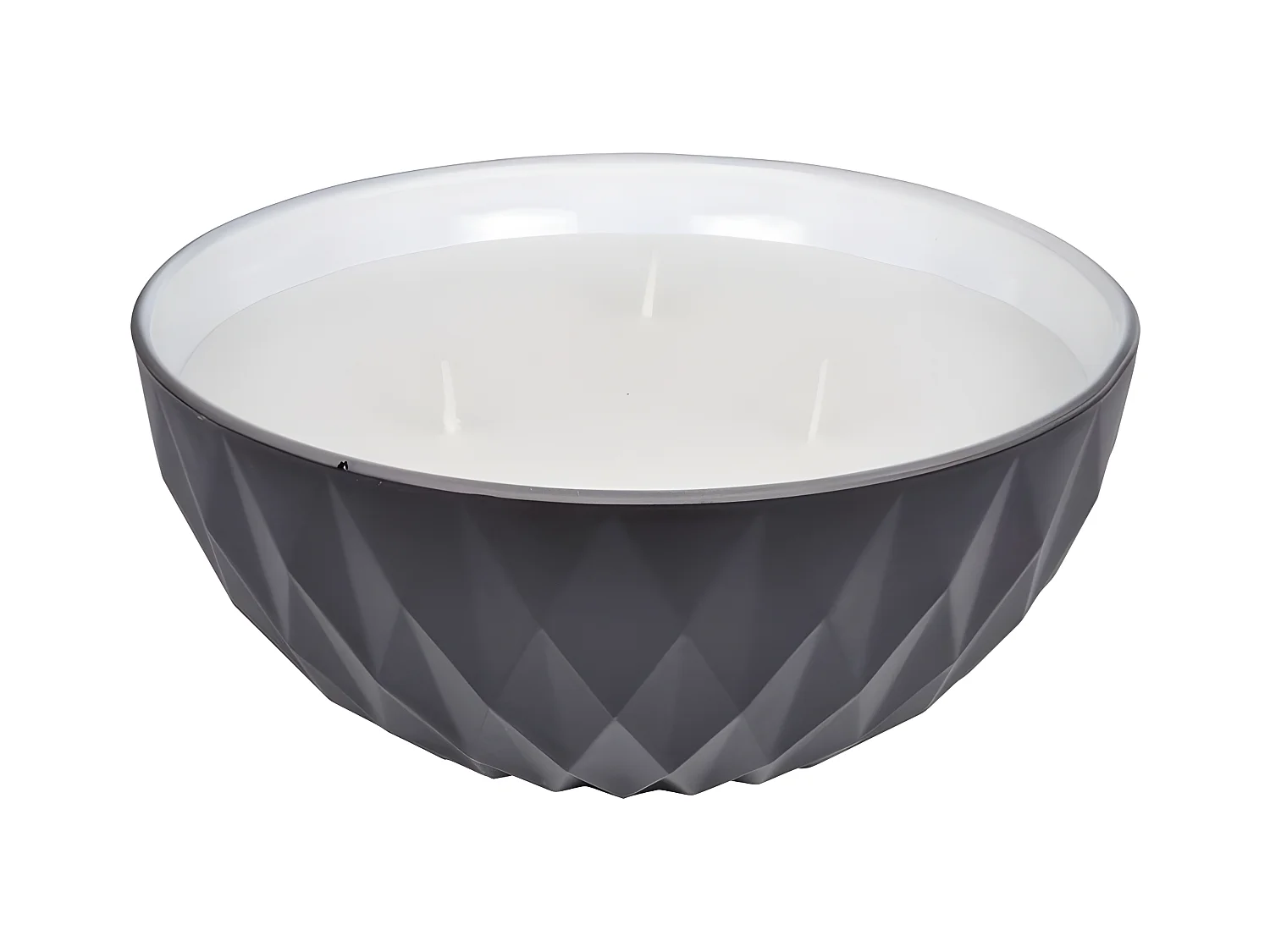 Bougie Parfumée en Verre "Élégant" 12cm Blanc