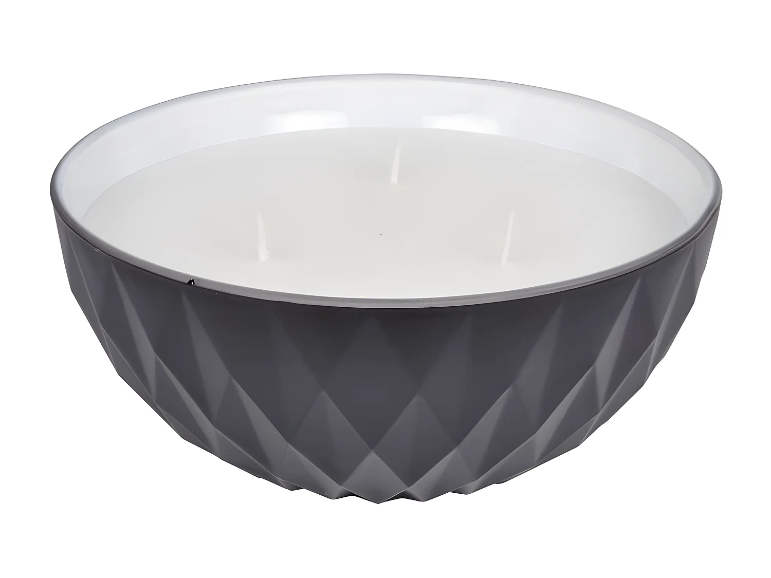 Bougie Parfumée en Verre "Élégant" 12cm Blanc