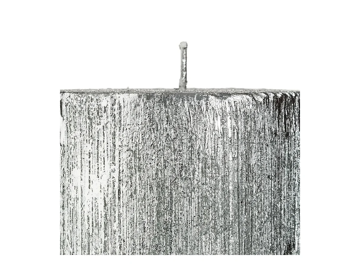 Bougie Cylindre Paillettes "Colorama" 340g Argent